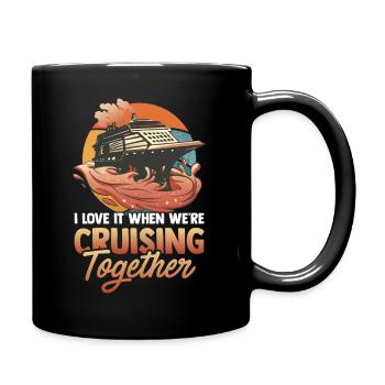 Vacances de croisière - Bateau de croisière - Mug uni - noir - Droite