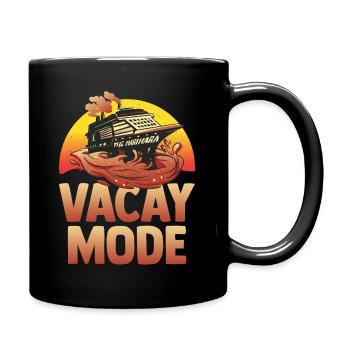 Cruising Vacation - Cruise Ship - Tasse einfarbig - Schwarz - Rechts