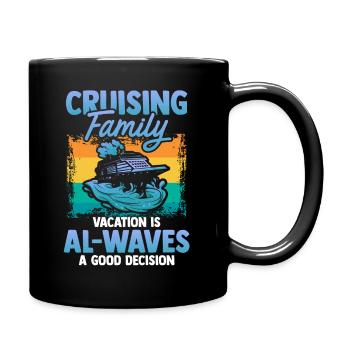 Cruising Vacation - Cruise Ship - Tasse einfarbig - Schwarz - Rechts
