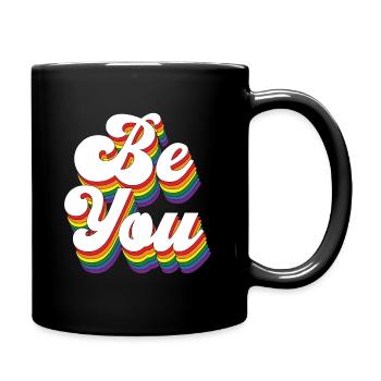 Be You Gay Pride Gay CSD Arc-en-ciel - Mug uni - noir - Droite
