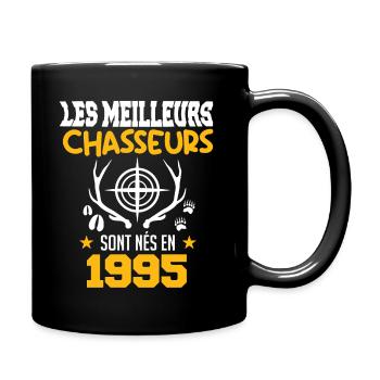 Chasseur | Anniversaire chasseur 1995 - Mug uni - noir - Droite