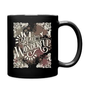 Motivational inspiration, saying vintage calligraphy - Full Colour Mug - black - Right