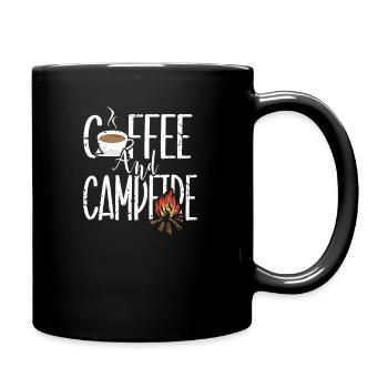 Camping Camper Presenteer Natuurliefhebbers - Mok uni - zwart - Rechts