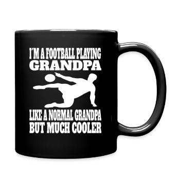 Football Grand-père Entraîneur de football Grand-père Footballeur - Mug uni - noir - Droite