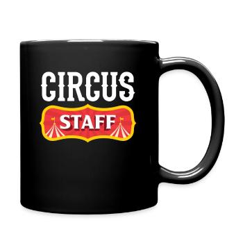Circus Parents Family Children's Birthday Carnival - Full Colour Mug - black - Right