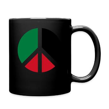 Palestine Peace Sign - Full Colour Mug - black - Right