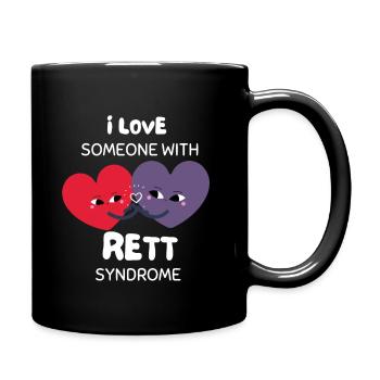 Rett-Syndrom RTT Awareness Warrior Unterstützung - Tasse einfarbig - Schwarz - Rechts
