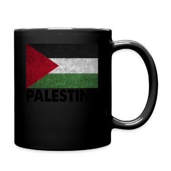 Palestinian Flag - Full Colour Mug - black - Right