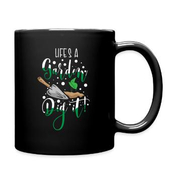 Jardinier Présent Hobby Jardinier Jardin Plantes Prairie - Mug uni - noir - Droite