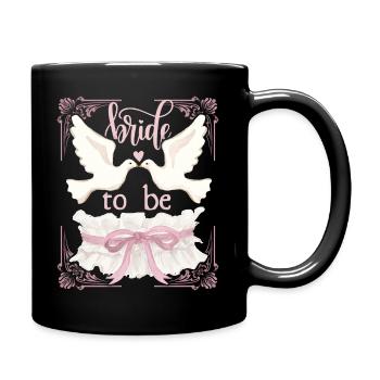 Wedding, Wedding, Bride, Bride-to-be - Full Colour Mug - black - Right