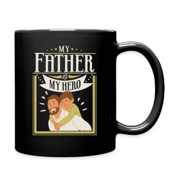 Hero-Dad, Hero-Dad Fête des pères Père-et-Fils - Mug uni - noir - Droite