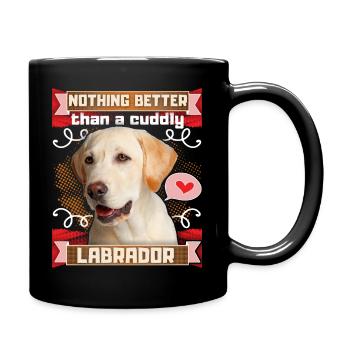 Labrador Retriever Drôle dire Labrador Dog - Mug uni - noir - Droite