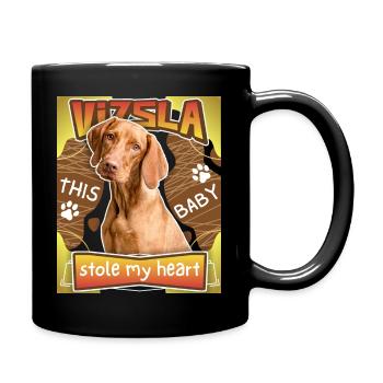 Vizsla, Magyar Vizsla, funny saying - Full Colour Mug - black - Right