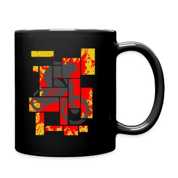 Mountainbike Fahrrad Splash 02 - Tasse einfarbig - Schwarz - Rechts