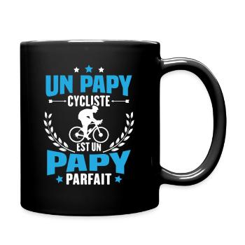 Un papy cycliste est un papy parfait Cadeau - Mug uni - noir - Droite