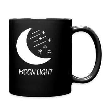 Forme de croissant - Mug uni - noir - Droite