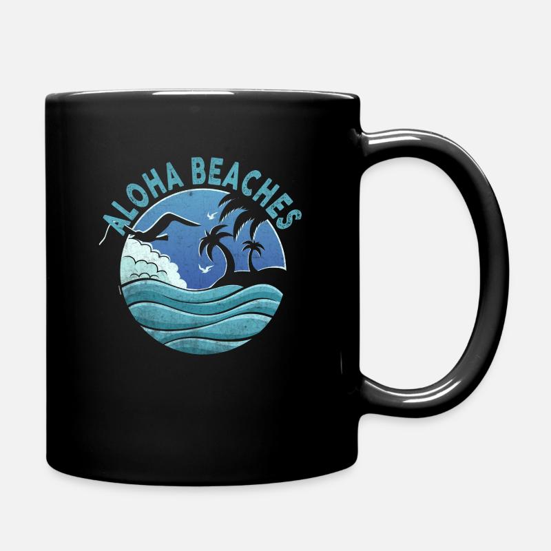 Aloha Beaches Tropical Hawaiian Summer Island - Tasse einfarbig - Schwarz