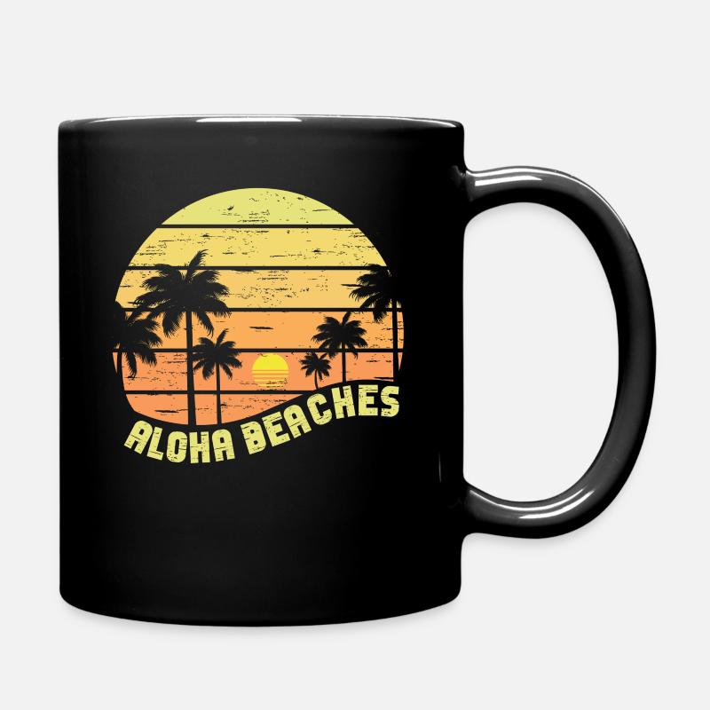 Aloha Beaches Tropical Hawaiian Summer Island - Tasse einfarbig - Schwarz