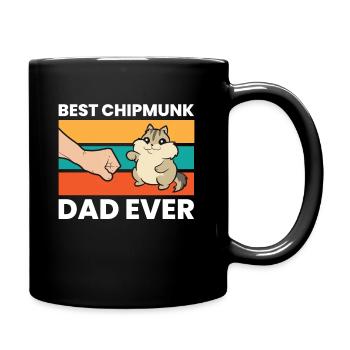 Bester Chipmunk-Vater aller Zeiten - Tasse einfarbig - Schwarz - Rechts