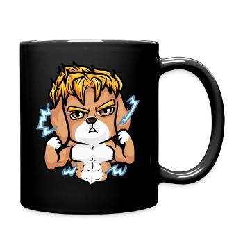 Superheld - Tasse einfarbig - Schwarz - Rechts