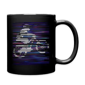 Mountainbike Fahrrad - Tasse einfarbig - Schwarz - Rechts