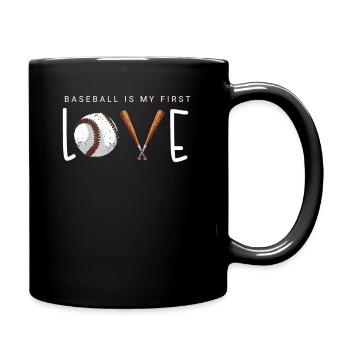 Baseball Präsent Homerun Baseballspieler Athlet - Tasse einfarbig - Schwarz - Rechts