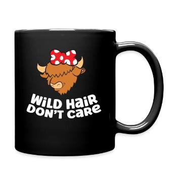 Drôle de Highland Cow Lover Wild Hair est - Mug uni - noir - Droite
