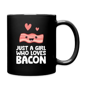 Just a Girl Who Loves Bacon - Full Colour Mug - black - Right