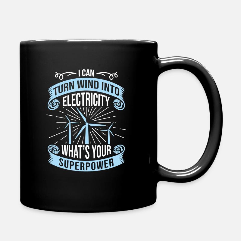 Je peux transformer l’énergie éolienne en électricité Technicien d’éoliennes - Mug uni - noir