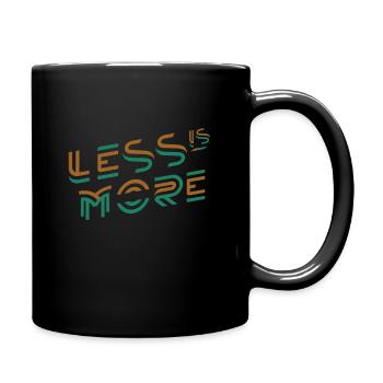 Moins c’est plus économique - Mug uni - noir - Droite