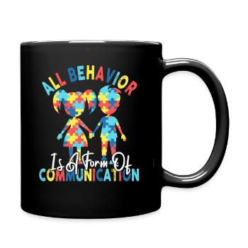 Tout comportement est une forme de communication - Mug uni - noir - Droite
