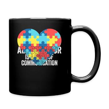 Tout comportement est une forme de communication - Mug uni - noir - Droite