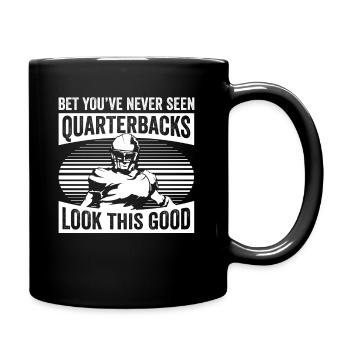 Football Quarterbacks Sécurité Drôle - Mug uni - noir - Droite