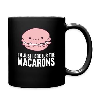 Funny Macaron Lover I'm Just Here For The Macarons - Full Colour Mug - black - Right