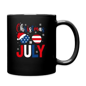 Noël patriotique en juillet Weinachten Juli - Mug uni - noir - Droite