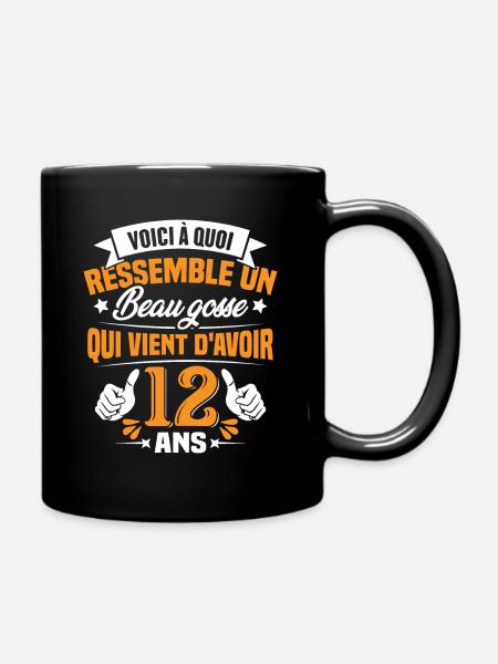 Voici à Quoi Ressemble Un Beau Gosse 12 ans Cadeau - Mug uni - noir