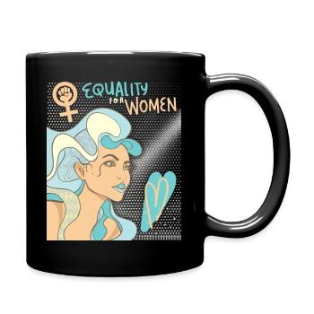 Droits des femmes, Égalité, Journée de la femme - Mug uni - noir - Droite