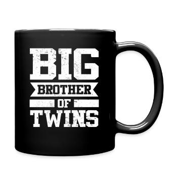 Grand Frère des Jumeaux Großer Bruder - Mug uni - noir - Droite