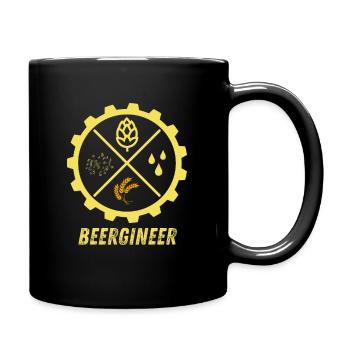 Beergineer Homebrew Home Brewing Bierbrauer Hopfen - Tasse einfarbig - Schwarz - Rechts