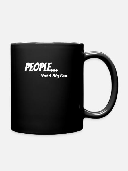 Drôle Introverti Gens Pas un Grand Fan Tendance Mignon - Mug uni - noir