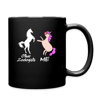 Zoologiste Licorne Mythique Zoo Animaux Zoologie - Mug uni - noir - Droite