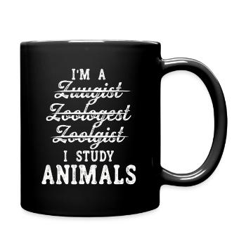 Zoologiste étudiant les animaux de zoo Zoo Élevage d’animaux - Mug uni - noir - Droite
