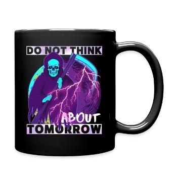 Horreur Grim Reaper, Grim Reaper, dicton drôle - Mug uni - noir - Droite