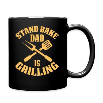 Retour PAPA Grill – Barbecue pour la fête des pères - Mug uni - noir - Droite