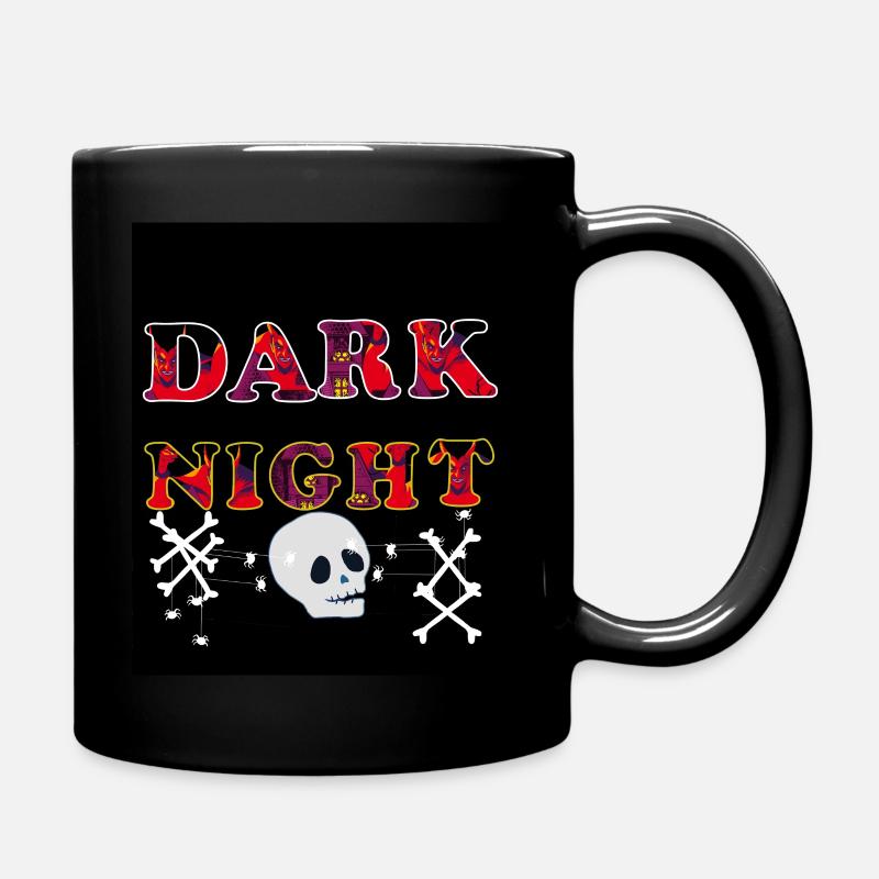Dunkle Nacht - Tasse einfarbig - Schwarz