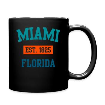 Miami Florida Tropical Vacation - Full Colour Mug - black - Right