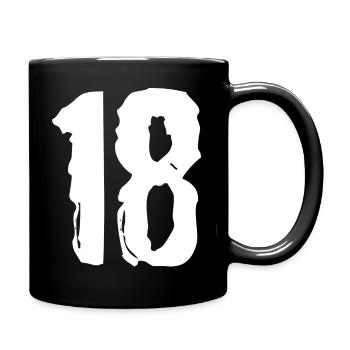Maillot à 18 chiffres - Mug uni - noir - Droite