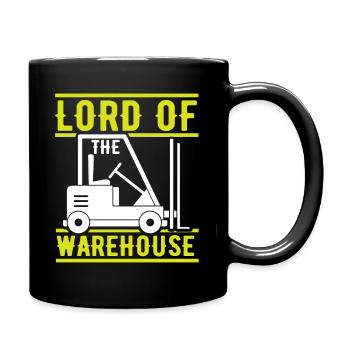Forklift driver operator funny design - Full Colour Mug - black - Right
