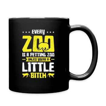 Gardien de zoo Caresser des animaux sauvages Gardiens de zoo - Mug uni - noir - Droite