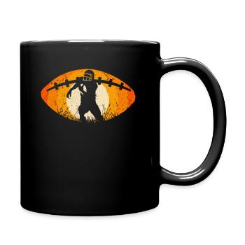 Retro Vintage American Football Sport - Tasse einfarbig - Schwarz - Rechts